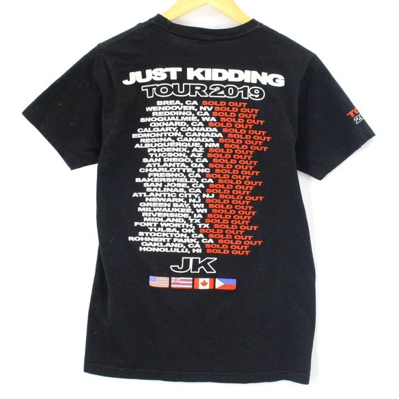 Jo Koy T-Shirt Men's Black Short Sleeve Crewneck Just Kidding Tour 2019 Size M - Picture 6 of 8